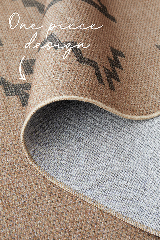 Solar Firuz Natural Washable Rug