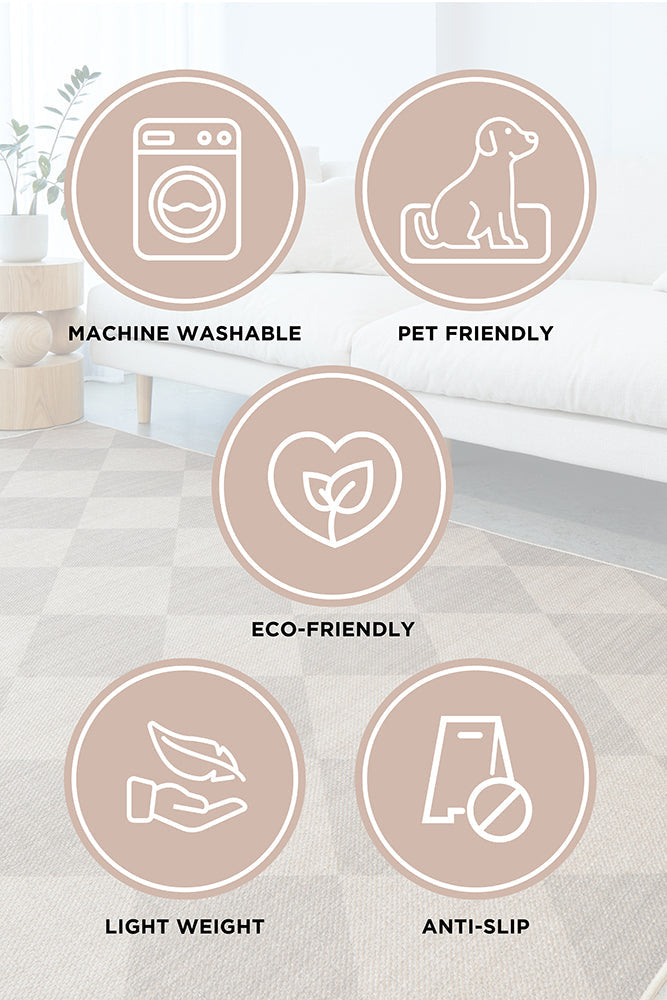 Solar Navin Natural Washable Rug