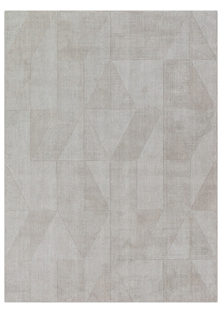 Montana Moonlit Grey Hand Woven Wool Rug