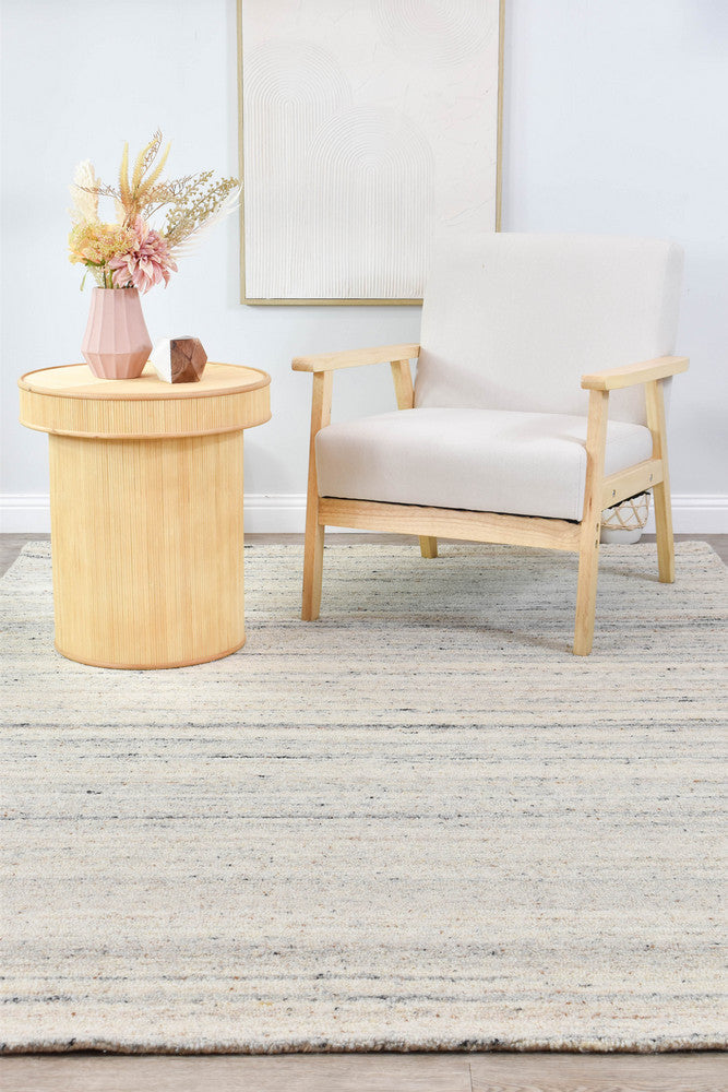 Montana Natural Hand Woven Wool Rug