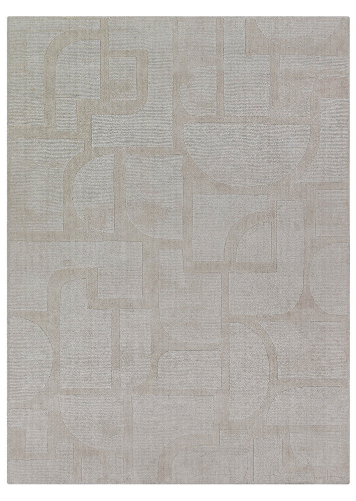 Montana Powdered Beige Hand Woven Wool Rug