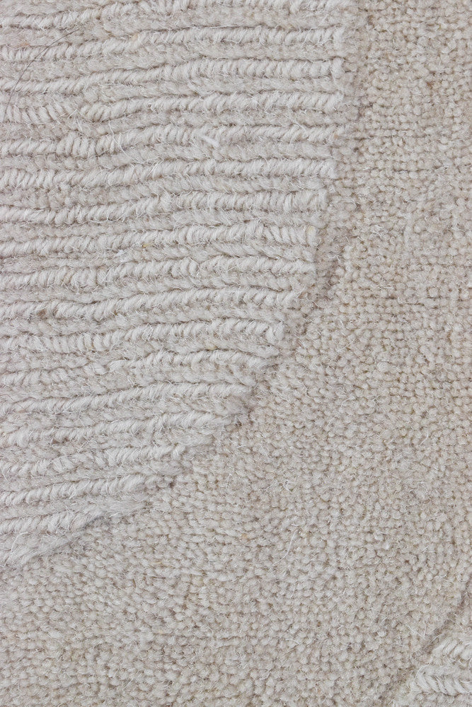 Montana Powdered Beige Hand Woven Wool Rug