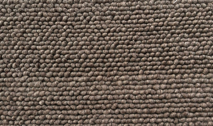Pebbles Brown Hand Woven Wool and Cotton Blend Rug