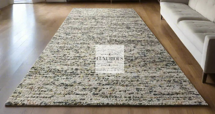 Pebbles Cherry Sienna Cloud Hand Woven Wool Rug